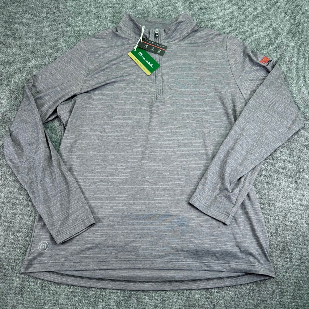 Travis Mathew Pullover Mens 2XL Grey Havasu 2.0 MGM Pebble Beach Eco Stretch